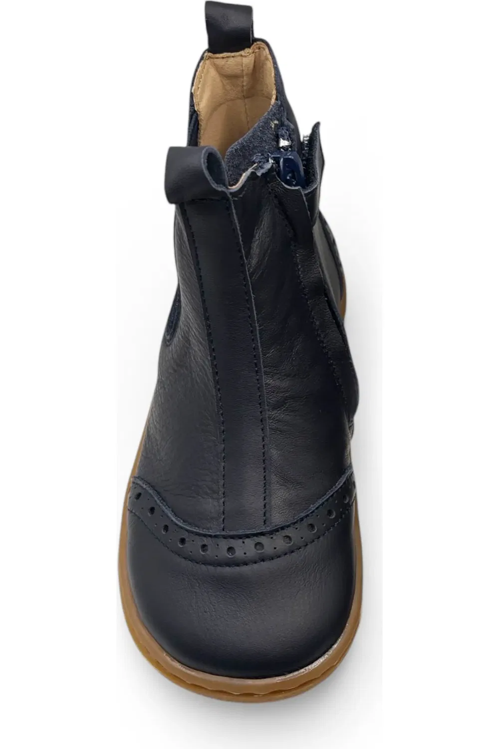 Детские ботинки челси с широким носком Logan Young Soles, темно синий — фото 4
