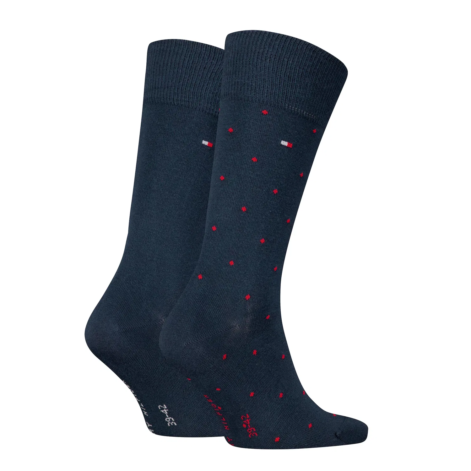 Мужские носки с классической маркировкой Tommy Hilfiger, Dark Navy — фото 2