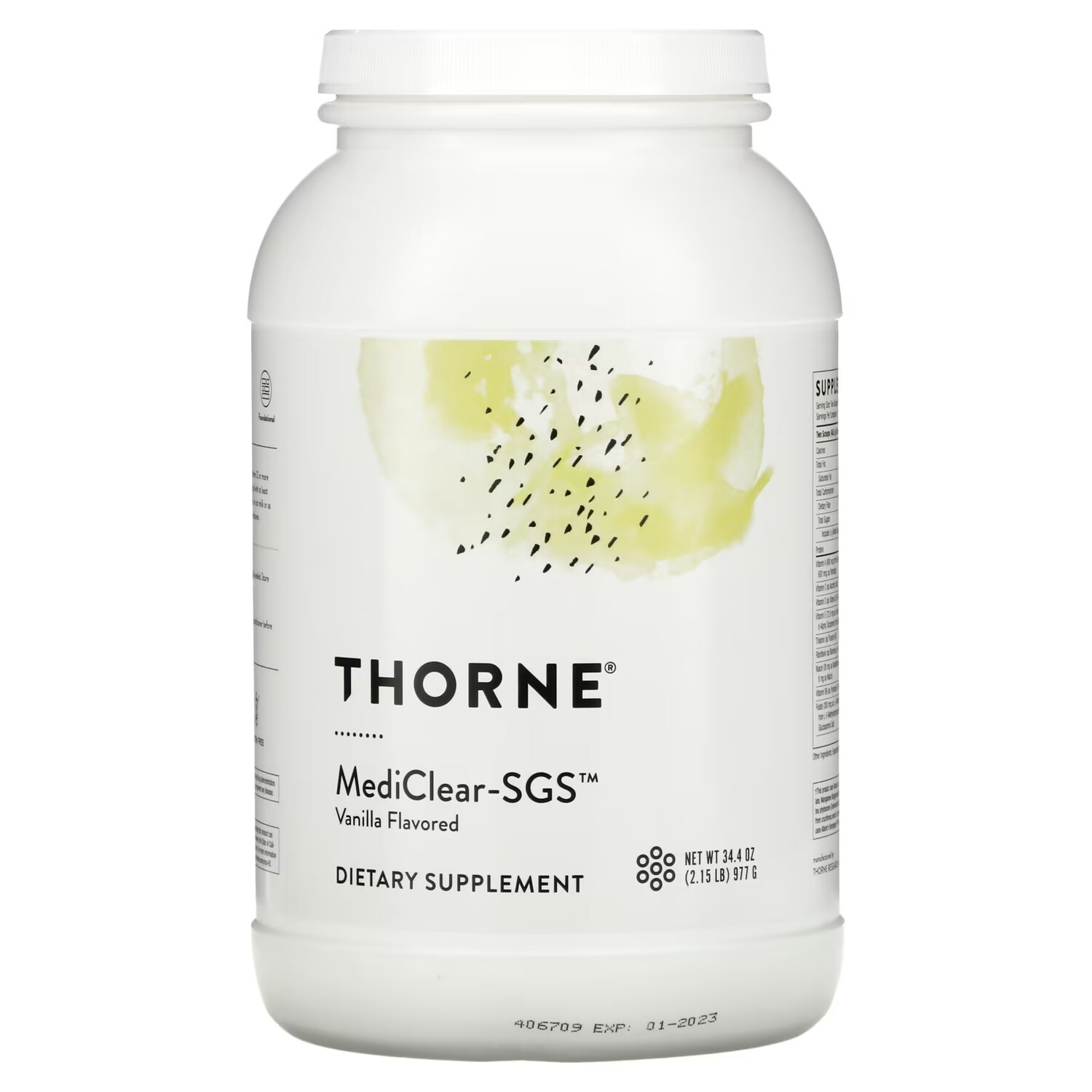 

Добавка Thorne Research MediClear-SGS с ванильным вкусом, 977 г