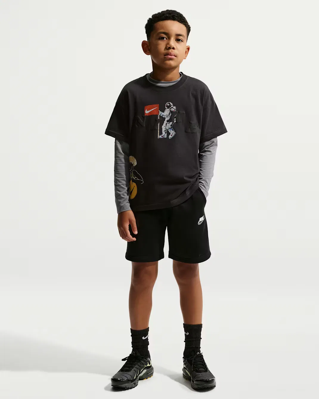 Футболка для детей постарше Nike Sportswear, Off Noir — фото 4