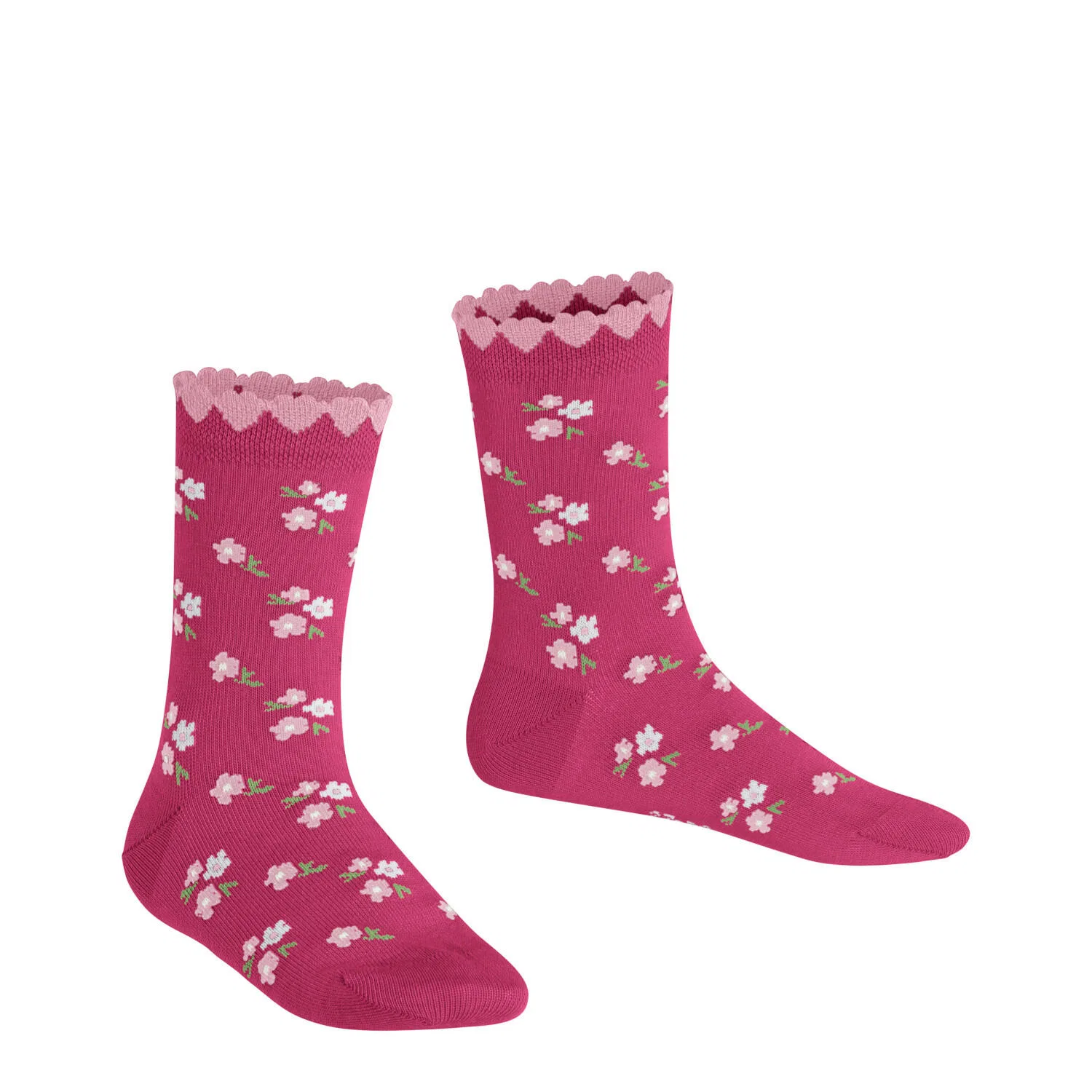 Детские носки для девочек с цветочным принтом Ditsy Flowers Falke, Rot — фото 2