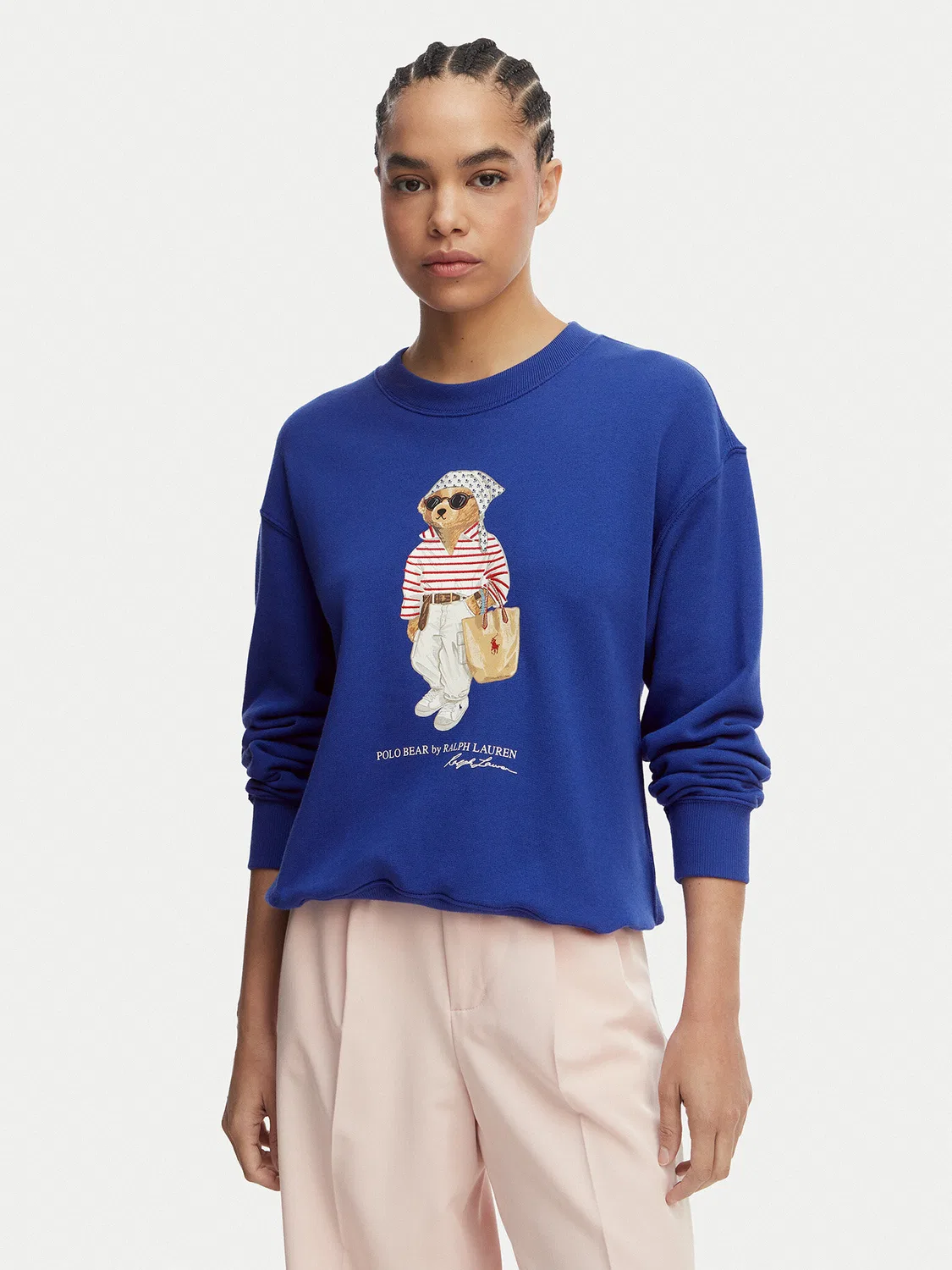 Женская толстовка стандартного кроя Polo Ralph Lauren, синий