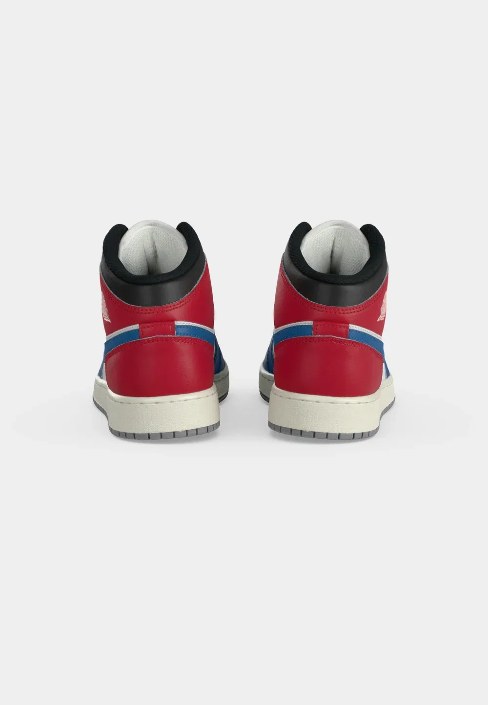 Air 1 mid унисекс - высокие кроссовки Jordan, True Blue/Summit White/Varsity Red/Black/Cement Grey — фото 4