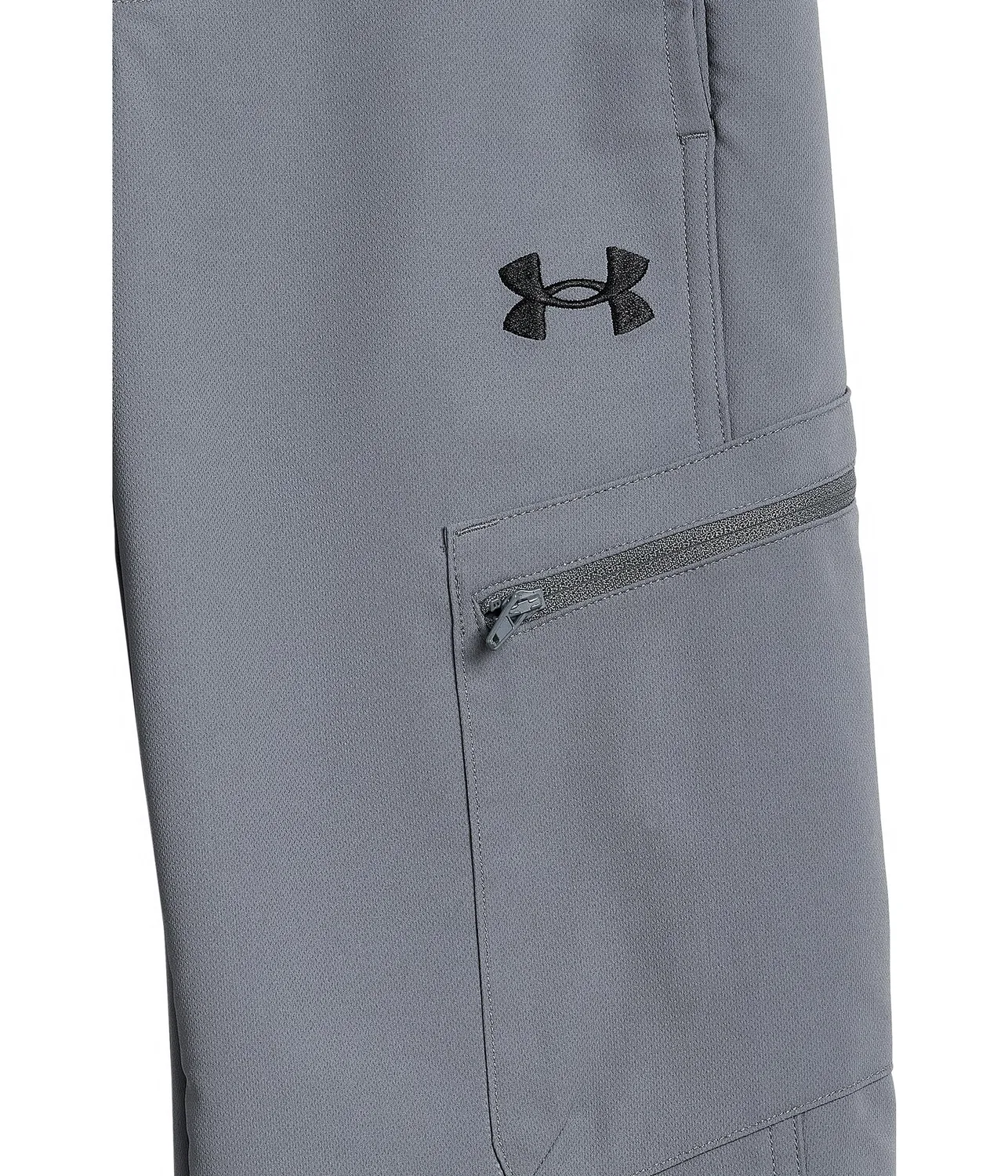 Брюки карго из твила ODE Twill (для больших детей) Under Armour Kids, Titan Gray — фото 3