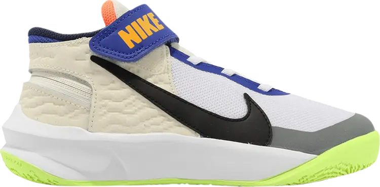 

Кроссовки Nike Team Hustle D 10 FlyEase PS 'White Multi-Color', белый