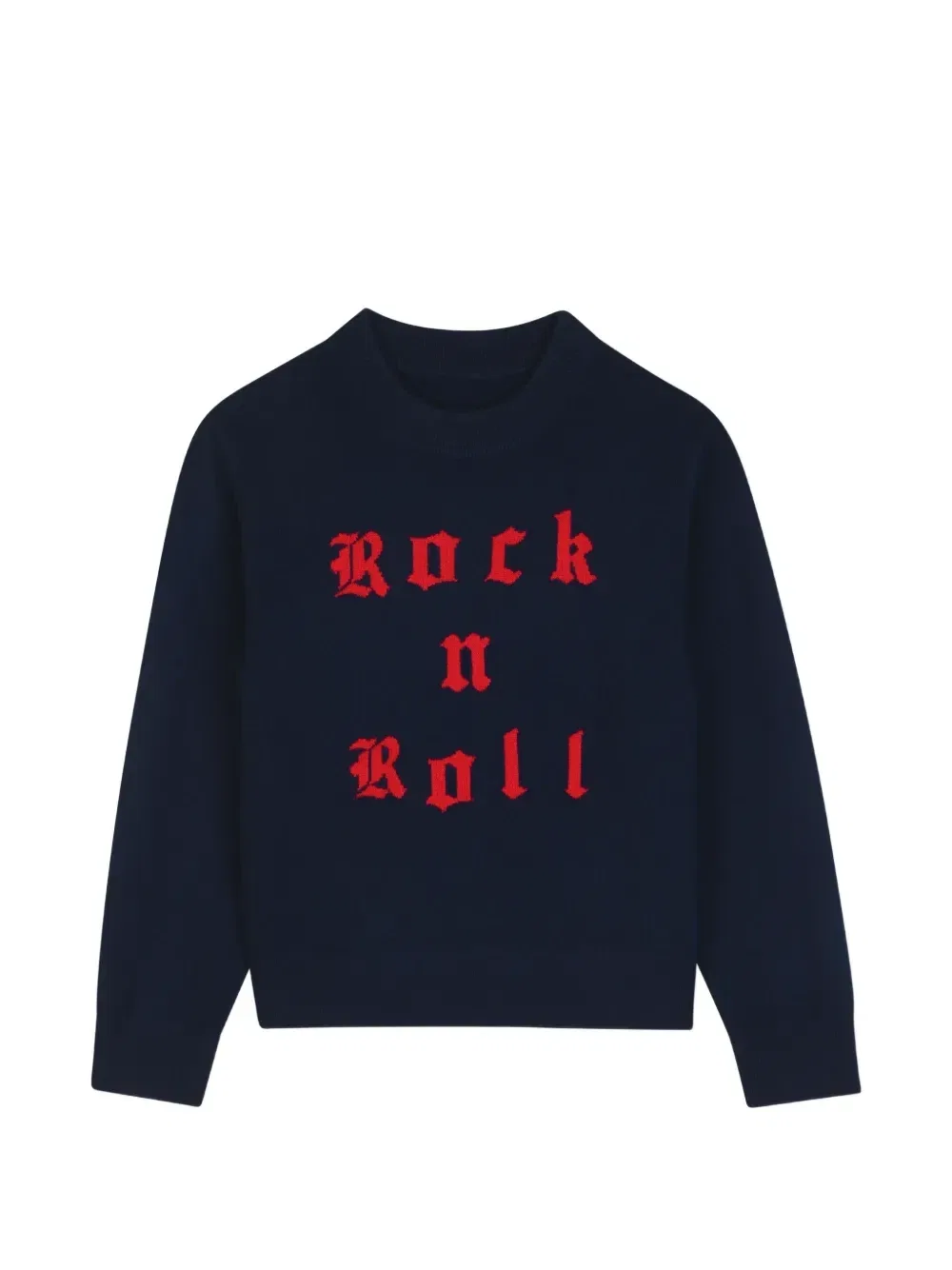 Свитер вязки интарсия Zadig & Voltaire Kids, синий