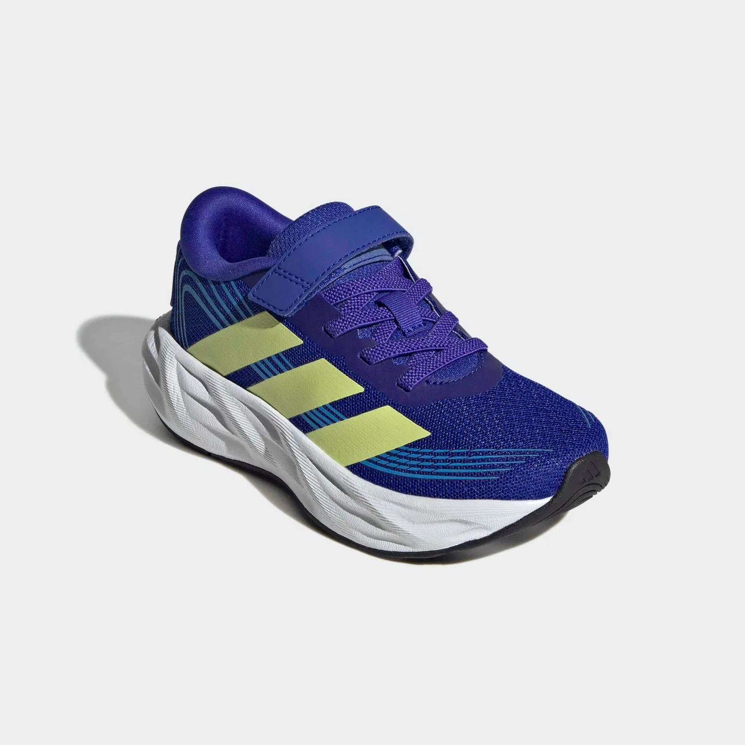 Детские спортивные кроссовки с Cloudfoam Adidas Sportswear, Lucid Blue/Frozen Lemon/Lucid Ray Blue