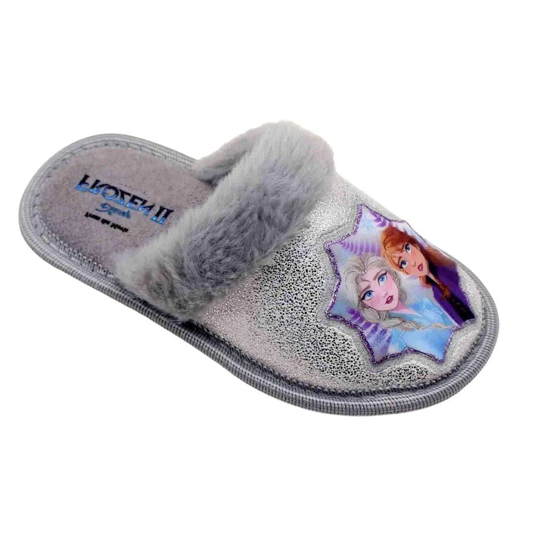 Детские тапочки с принтом Frozen Grey Disney, Grau