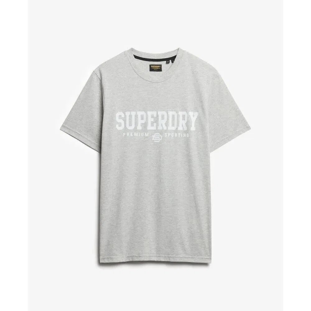 Мужская футболка с принтом Core Sports Superdry, Grau