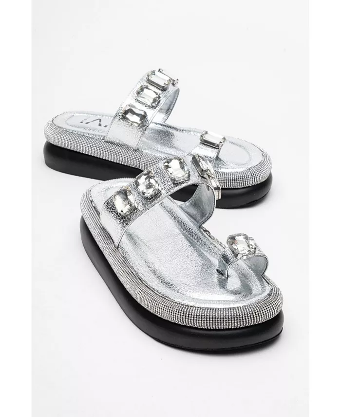 Платформенные сандалии Evans с украшениями (женские) Prologue Shoes, серебро