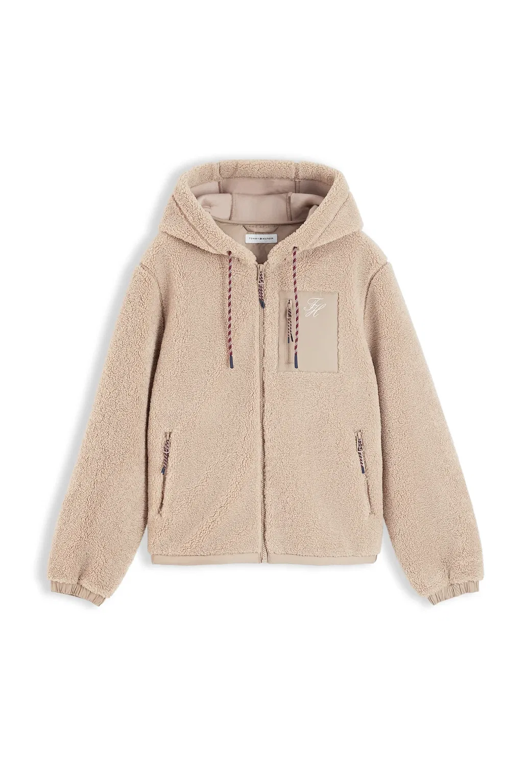 Куртка с капюшоном - флисовая куртка Tommy Hilfiger, Beige — фото 4