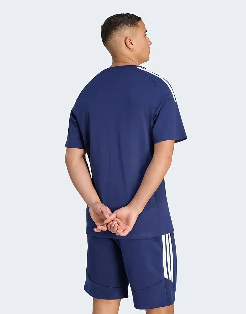 Футболка Adidas performance Tiro26 league tee, темно-синяя, белая (2 шт) — фото 3