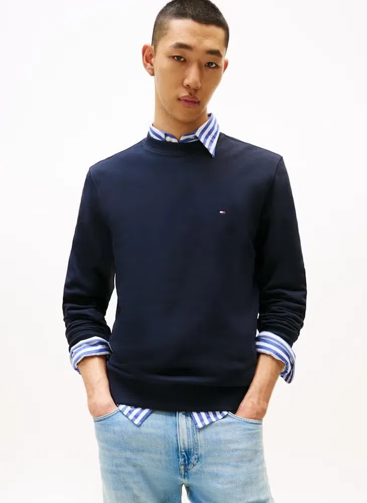 Свитшот с круглым вымрезом Tommy Hilfiger, голубой