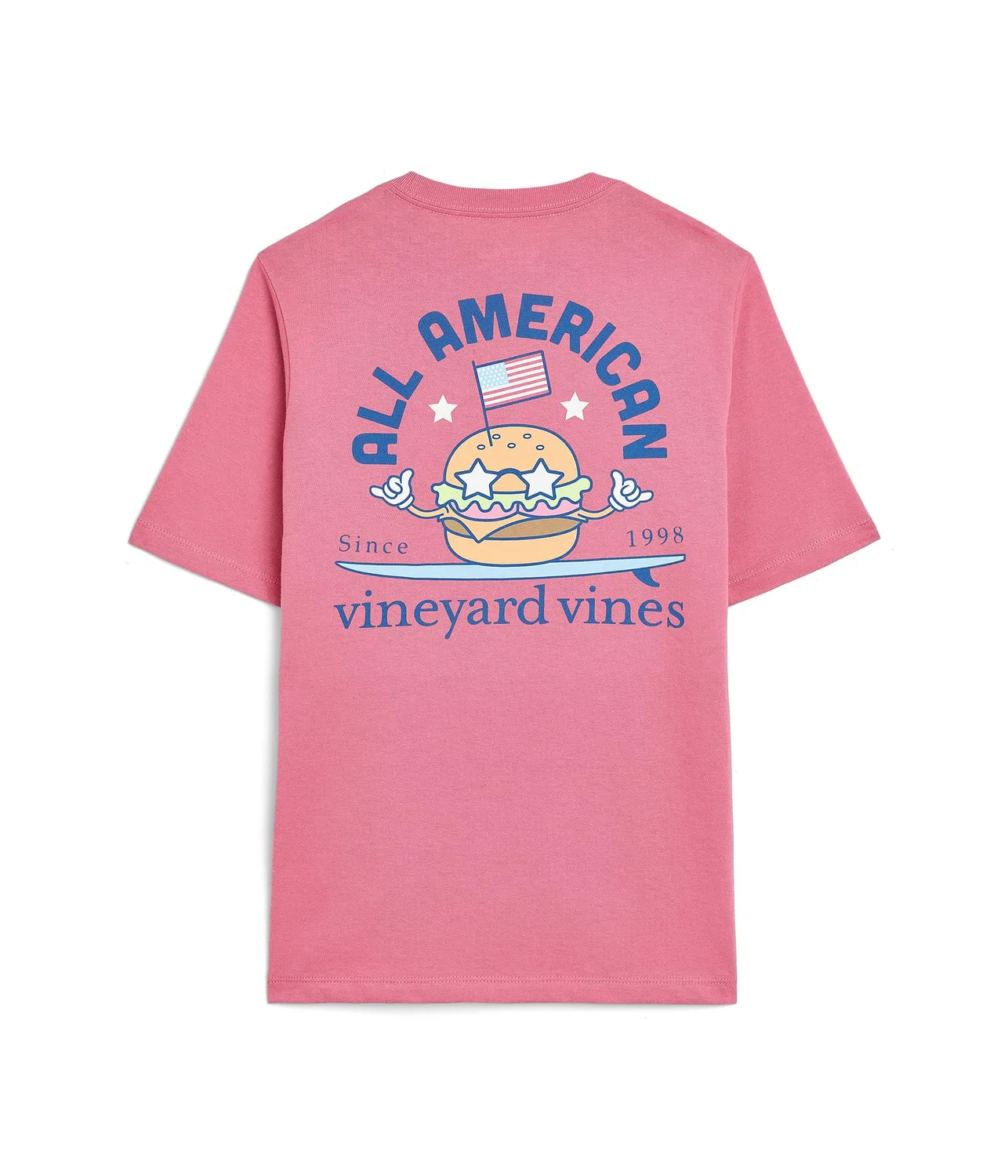 Футболка с коротким рукавом All American Burger (для малышей/детей постарше) Vineyard Vines Kids, Vineyard Red — фото 2