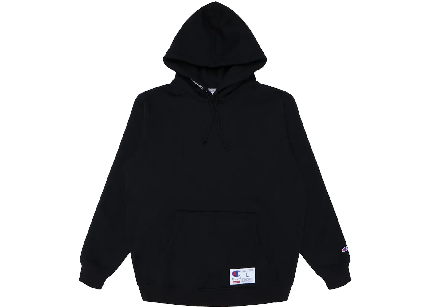 Мужская худи с принтом Supreme Champion Sweatshirt (SS18), Black