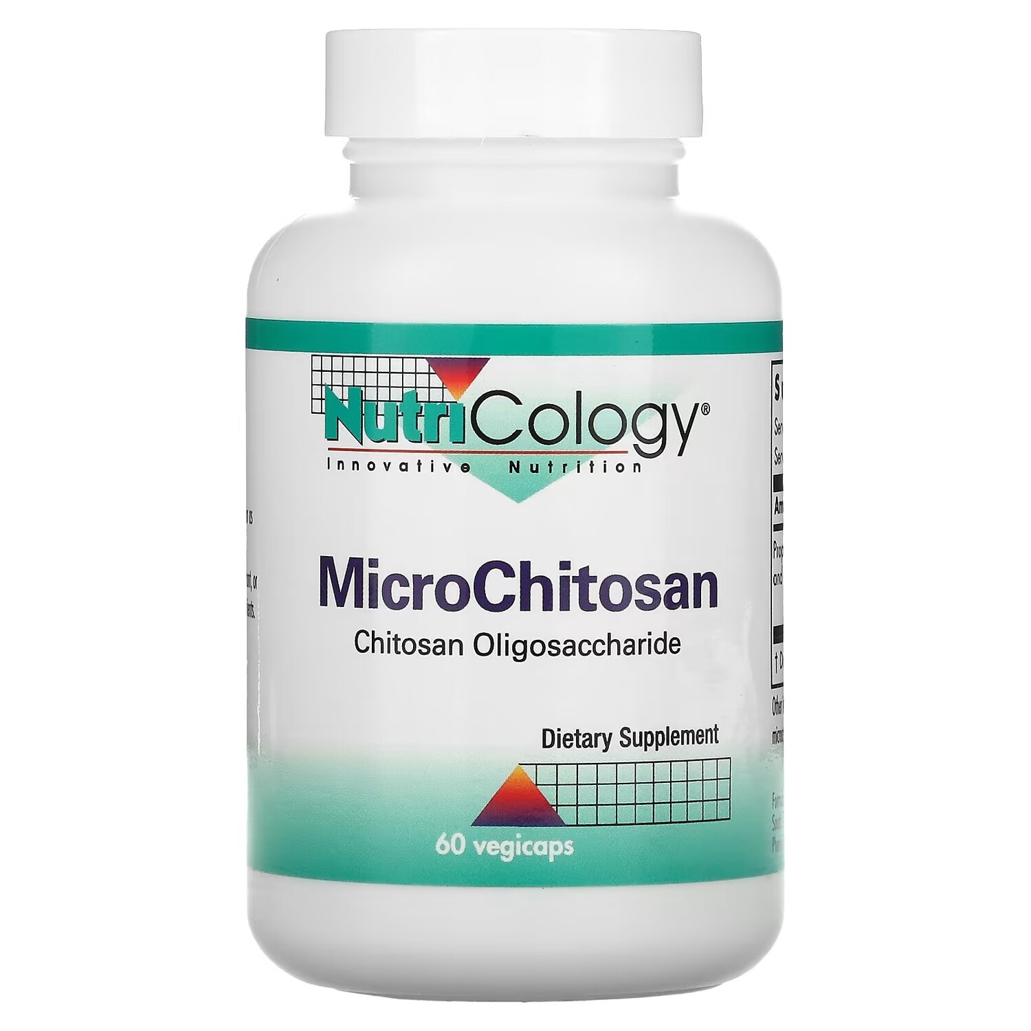 

Nutricology MicroChitosan, 60 вегетарианских капсул