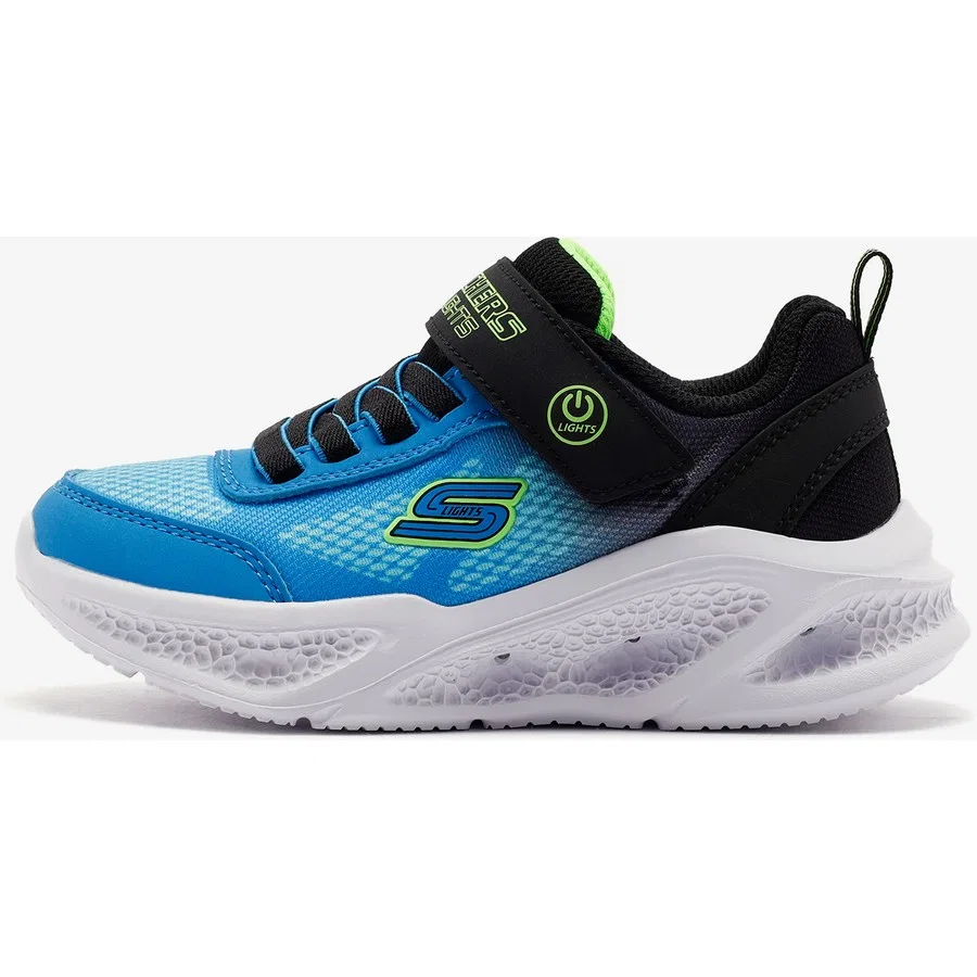 Кроссовки детские с подсветкой Meteor-Lights Krendox Skechers, Черный