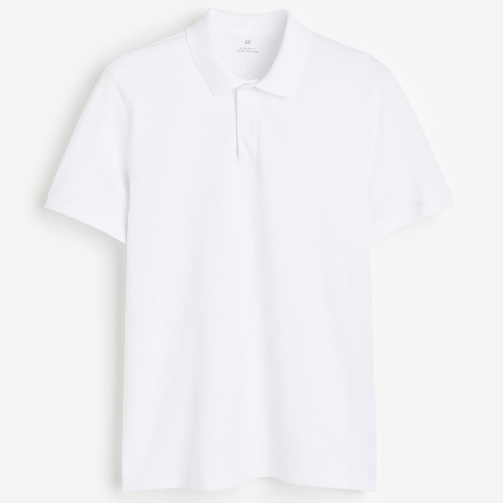 

Футболка поло H&M Regular Fit Piqué, белый