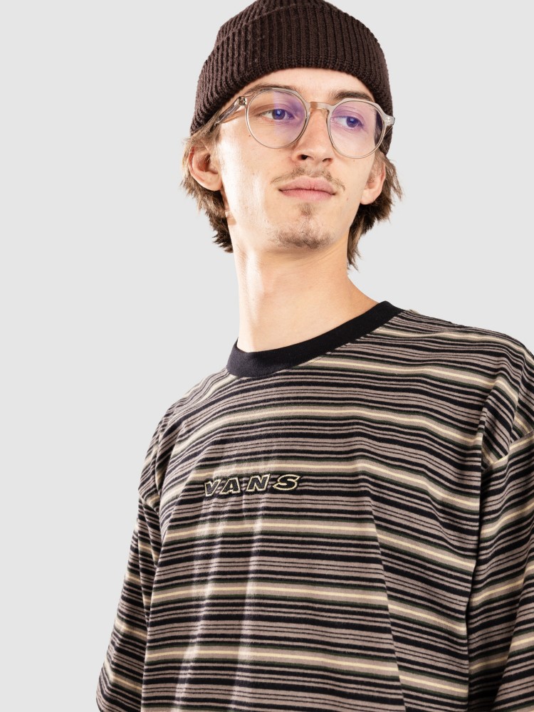 

Футболка Vans Cameron Stripe Knit T-Shirt, walnut, Коричневый, Футболка Vans Cameron Stripe Knit T-Shirt, walnut