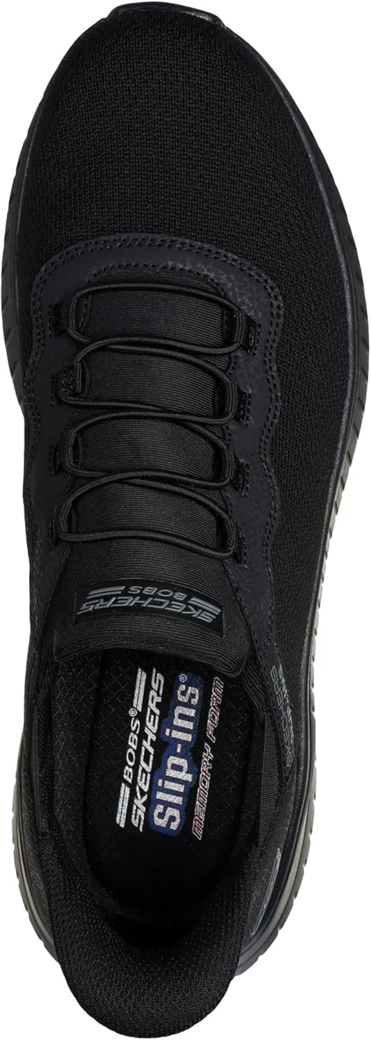 Мужские кроссовки Skechers Hands-Free Slip-In Bobs Squad Chaos Daily Hype Trainers, Black Knit — фото 3
