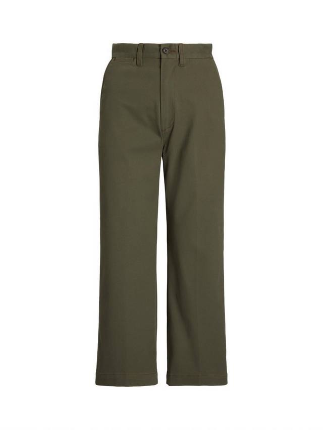 

Широкие укороченные брюки-чинос Ralph Lauren, цвет British Olive