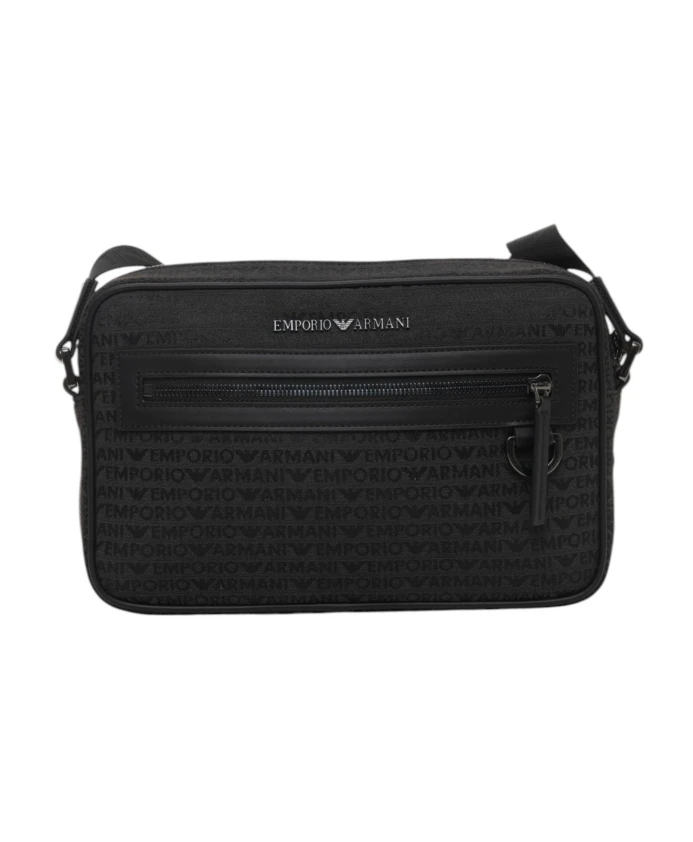 

Сумочка с логотипом и регулируемым плечевым ремнем. Emporio Armani, черный