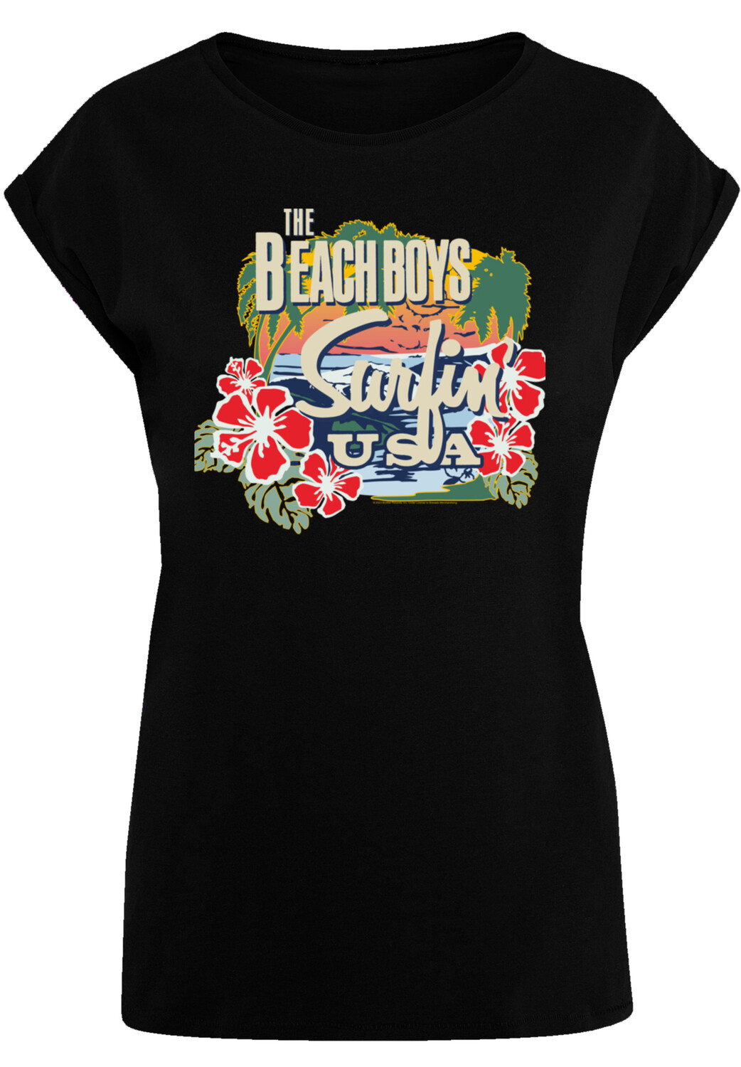 

Футболка F4NT4STIC The Beach Boys Musik Band Tropical, черный