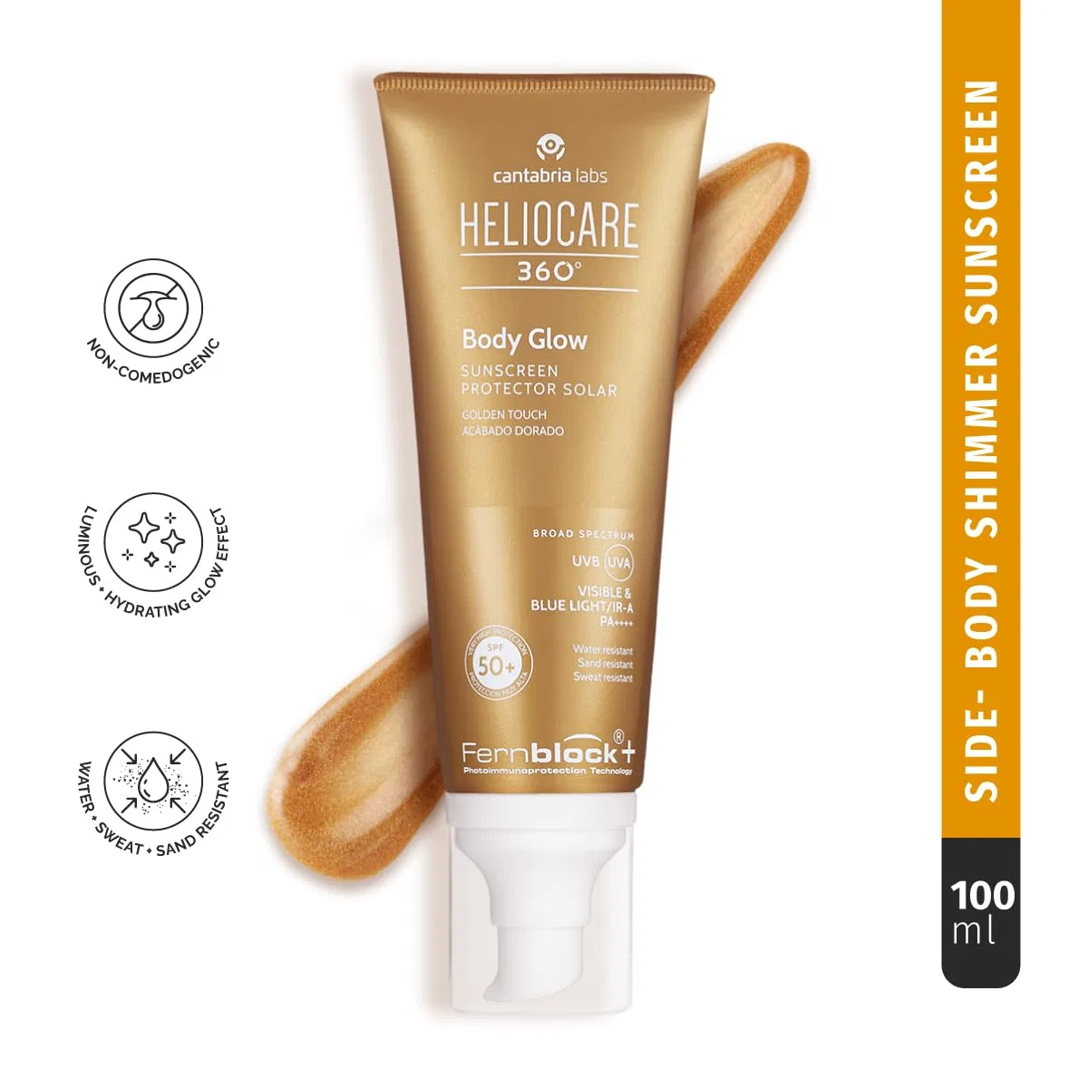 Солнцезащитный спрей для тела Heliocare 360 Body Glow SPF50 100 мл Heliocare — фото 2