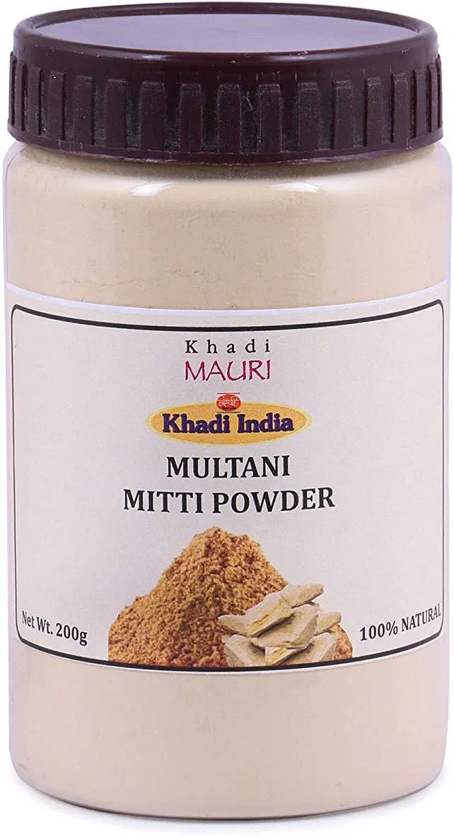 Глина косметическая KhadiMauri Herbal Multani Mitti, 200г Ech