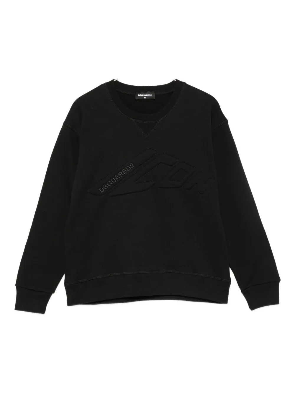 

Толстовка с тисненым логотипом DSQUARED2 KIDS, черный