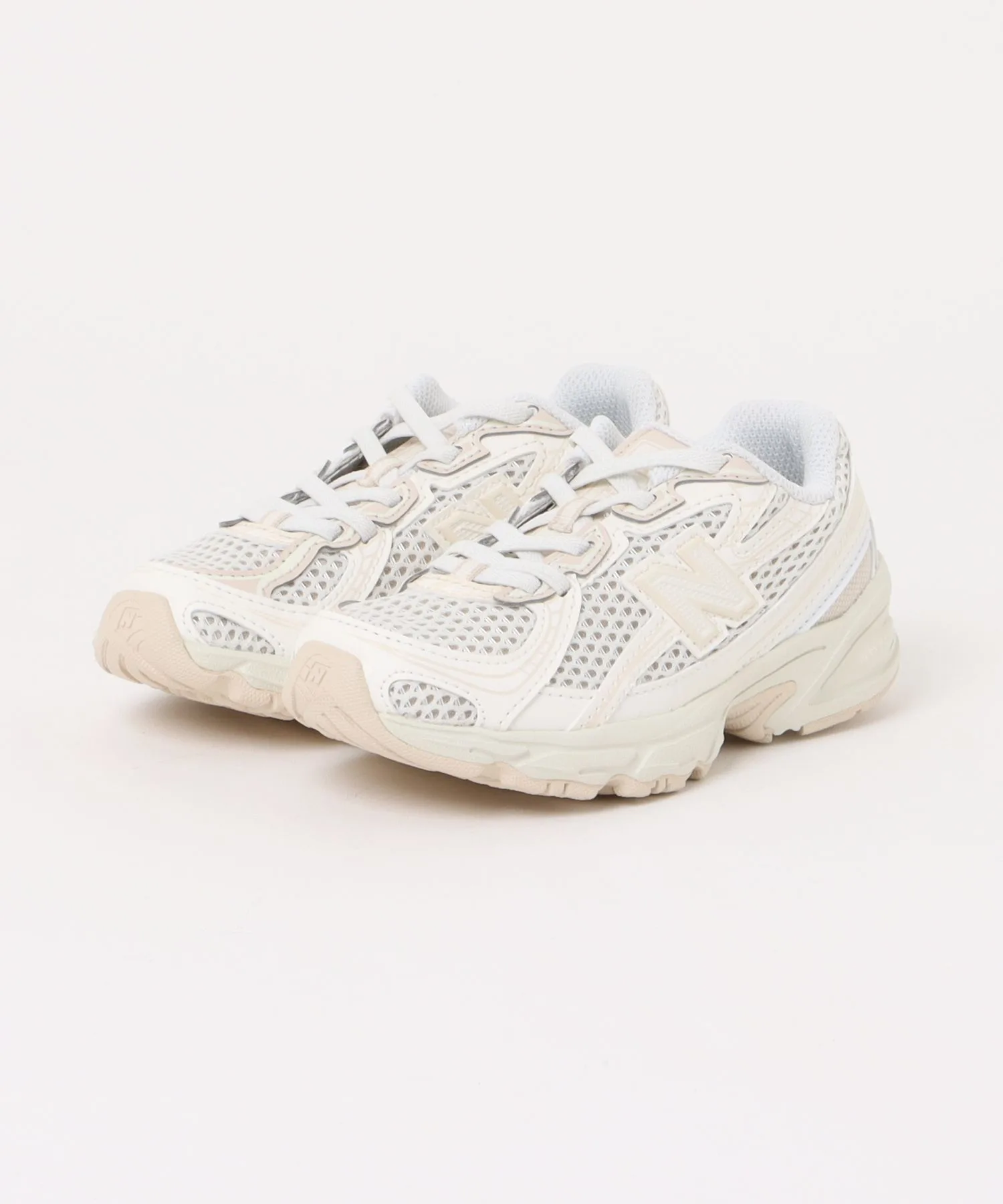 Детские кроссовки из синтетической кожи PZ740KP New Balance светлый бежевый