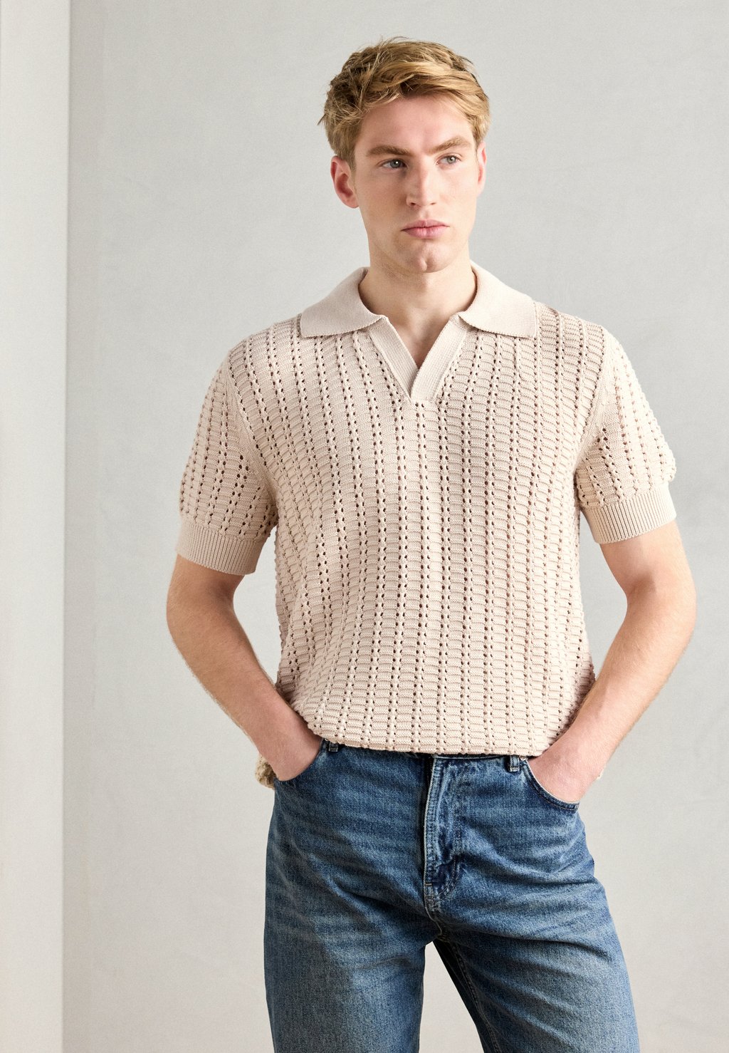 

Рубашка поло SHORTSLEEVE Marc O'Polo DENIM, бежевый
