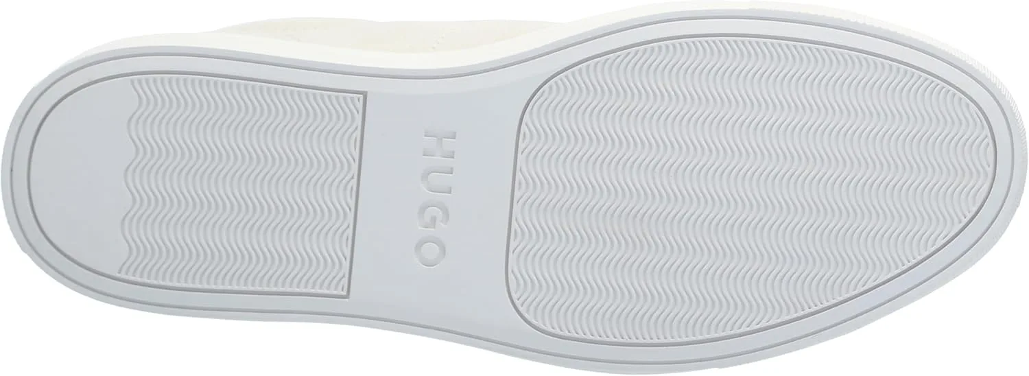 Мужские высокие кроссовки HUGO Essential Cupsole из замши, натуральный — фото 4