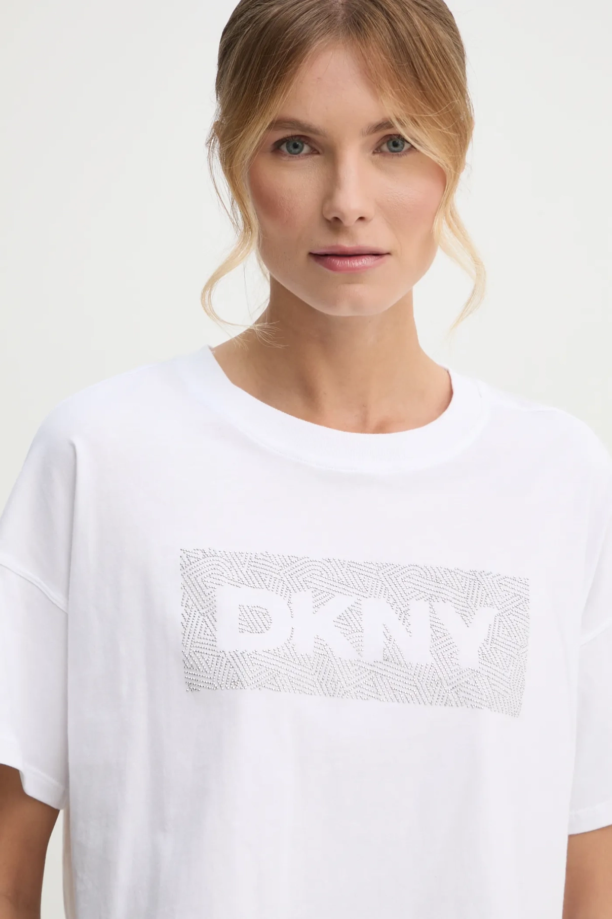 

Хлопковая футболка Dkny, белый