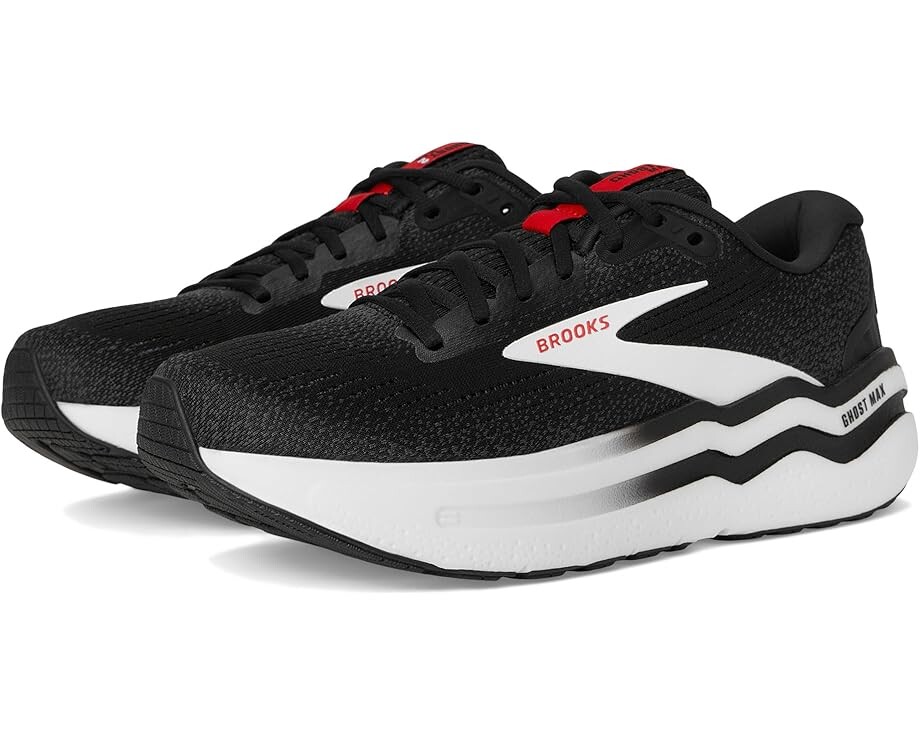 

Кроссовки Brooks Ghost Max 2, цвет Black/White/Fiery Red