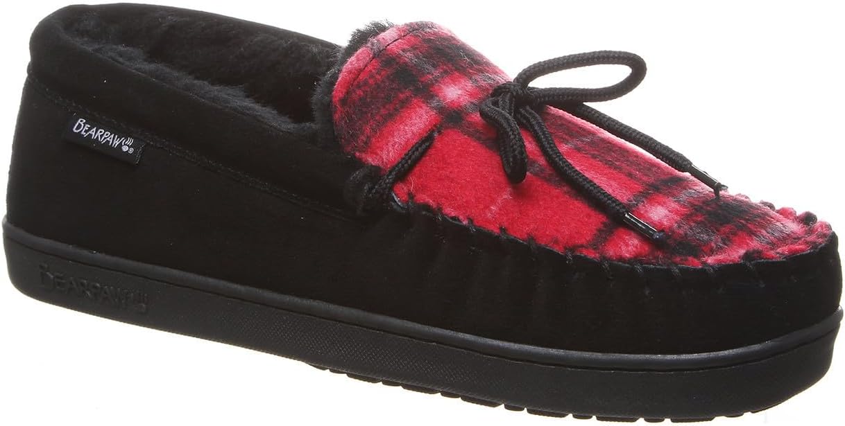 Мужские мокасины BEARPAW Moc II нескольких цветов, Мужские тапочки, Мужская обувь, Удобные и легкие, черный — фото 2