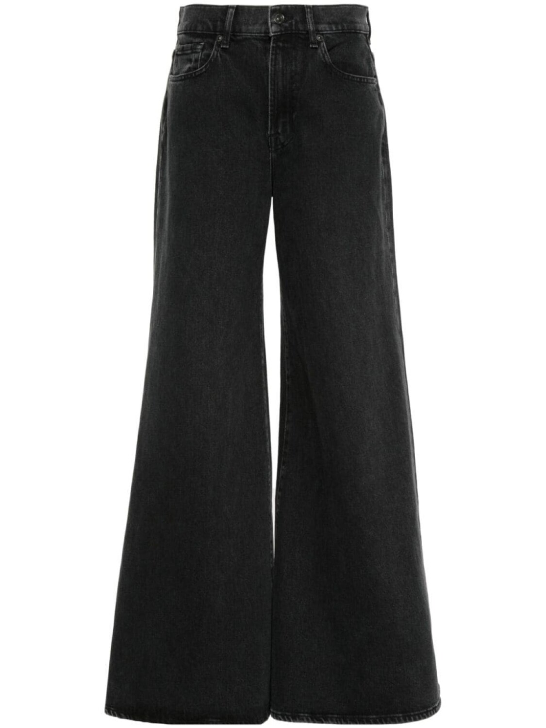 

7 For All Mankind уиллоу Широкие джинсы, черный