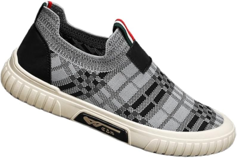 

Мужские летние дышащие спортивные кроссовки из сетки - легкие, удобные для снятия, противоскользящие и прочные Clolinde, серый