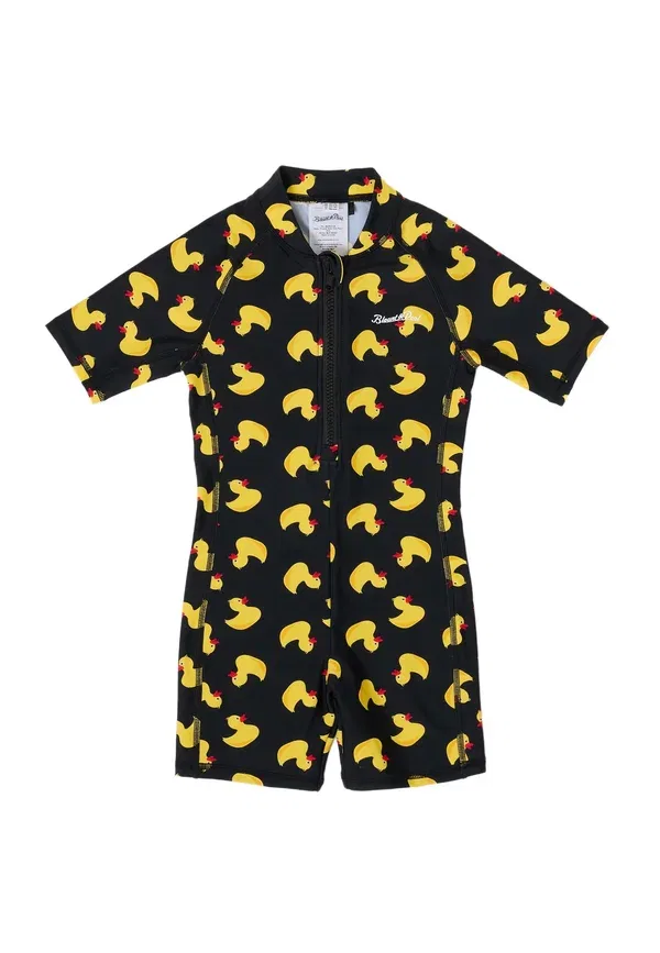 Купальник детский слитный Tropical swim Blount & Pool, черный/желтый утенок