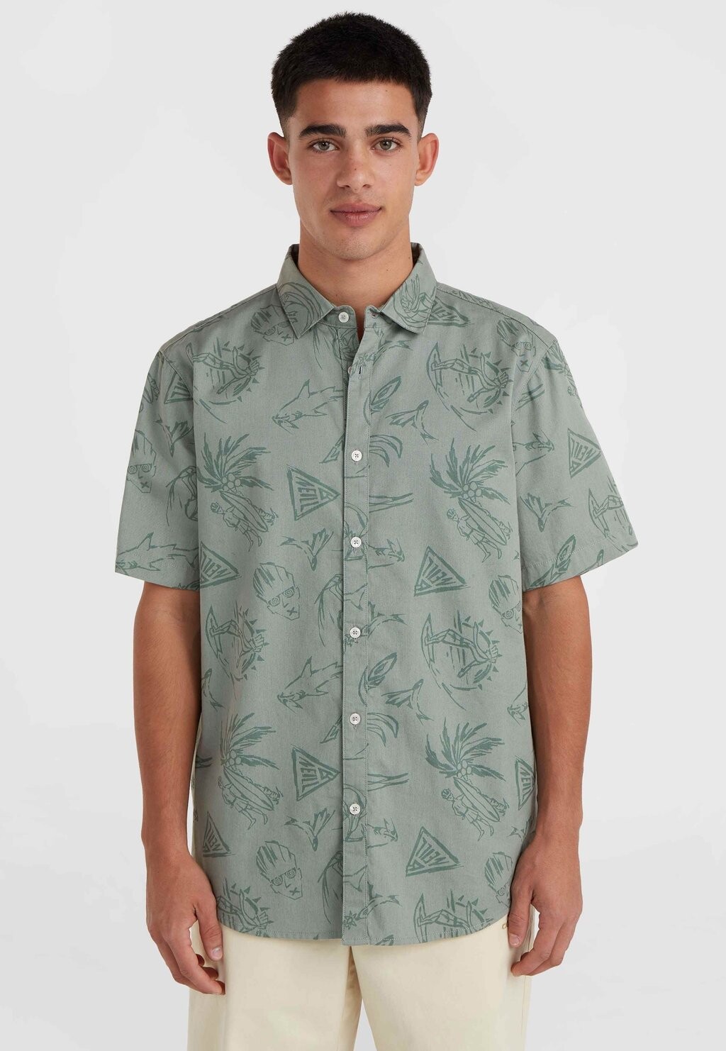 

Рубашка Shortsleeve O'Neill, зеленая винтажная серферская