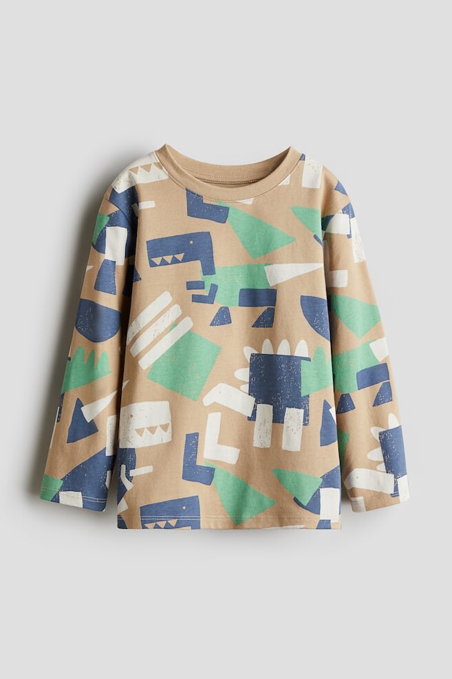 

Футболка с длинным рукавом H&M, бежевый