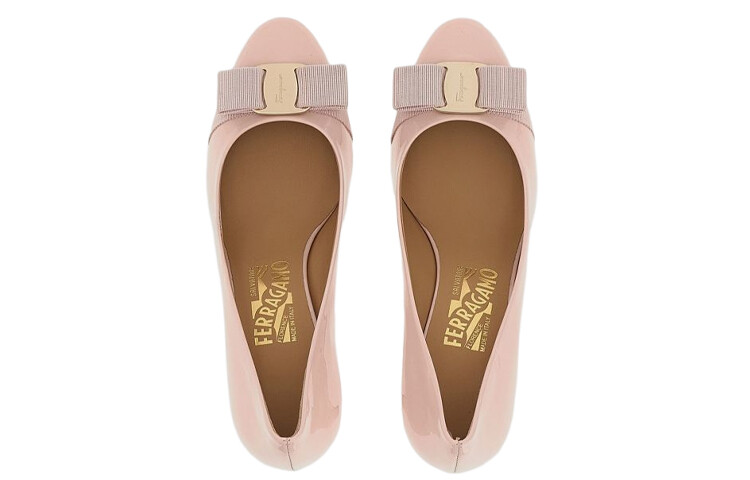 Туфли женские Vara Ferragamo на высоком каблуке, розовый — фото 4