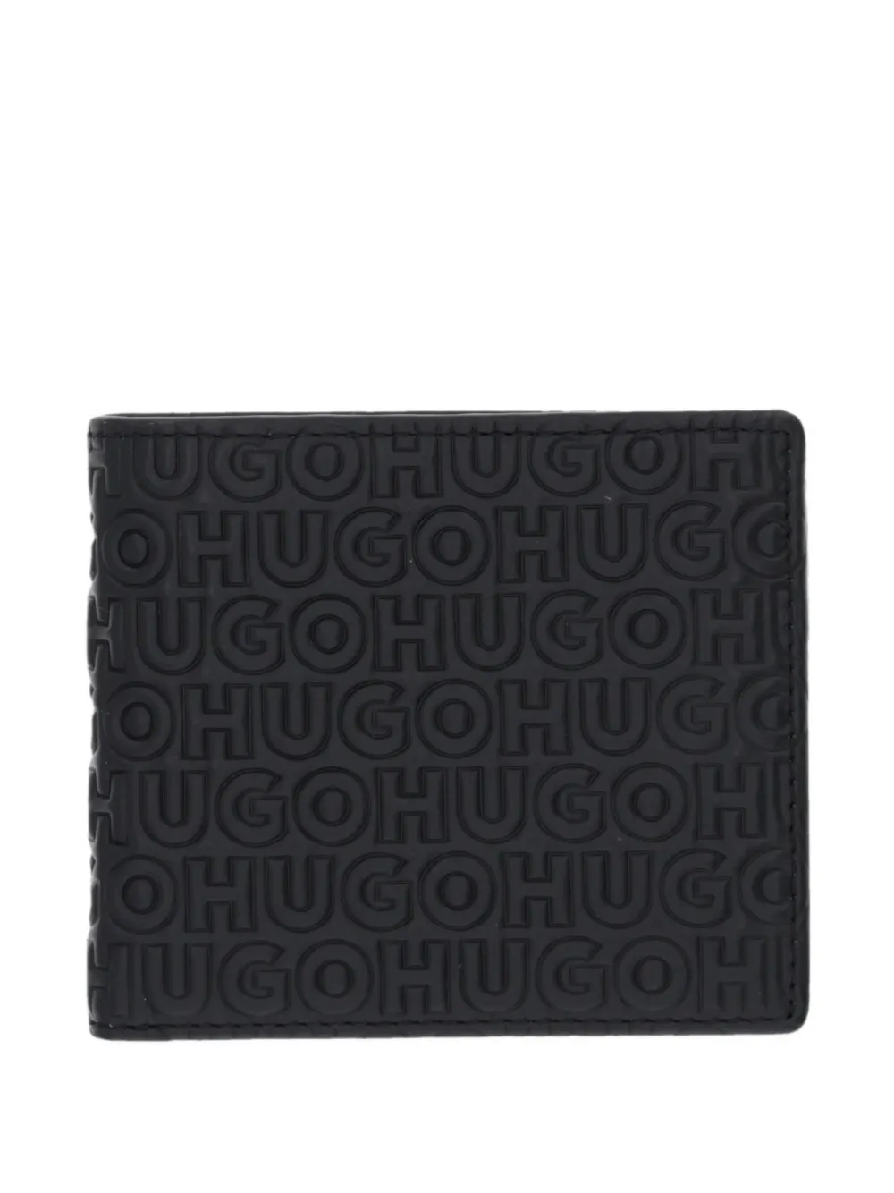 

Кардхолдер с тиснённым логотипом Hugo, черный