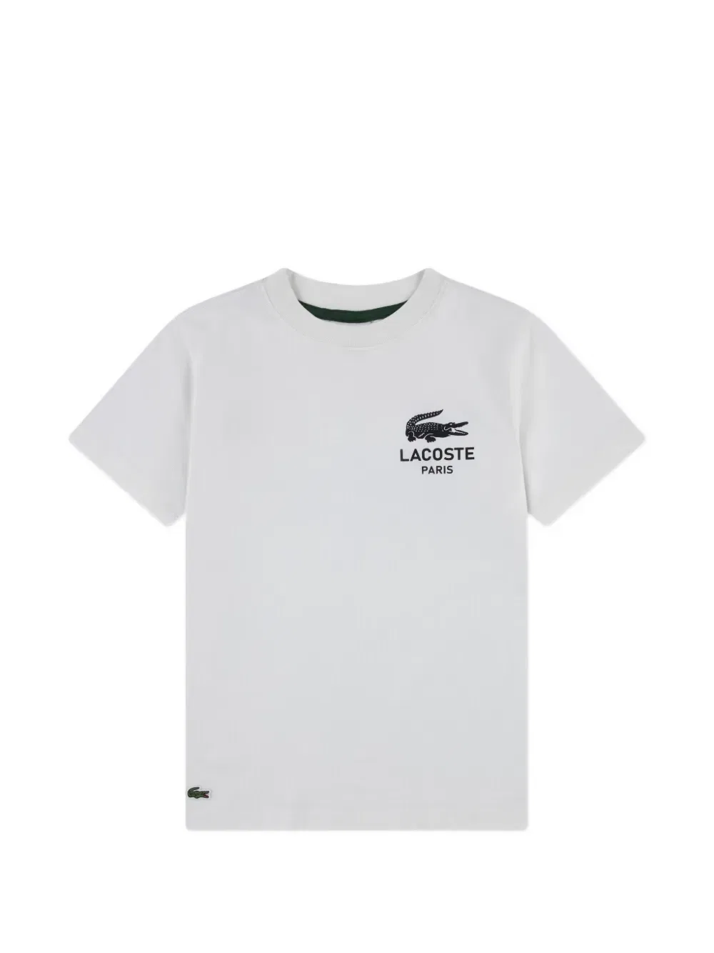 Футболка с круглым вырезом и логотипом Lacoste Kids, нейтральный
