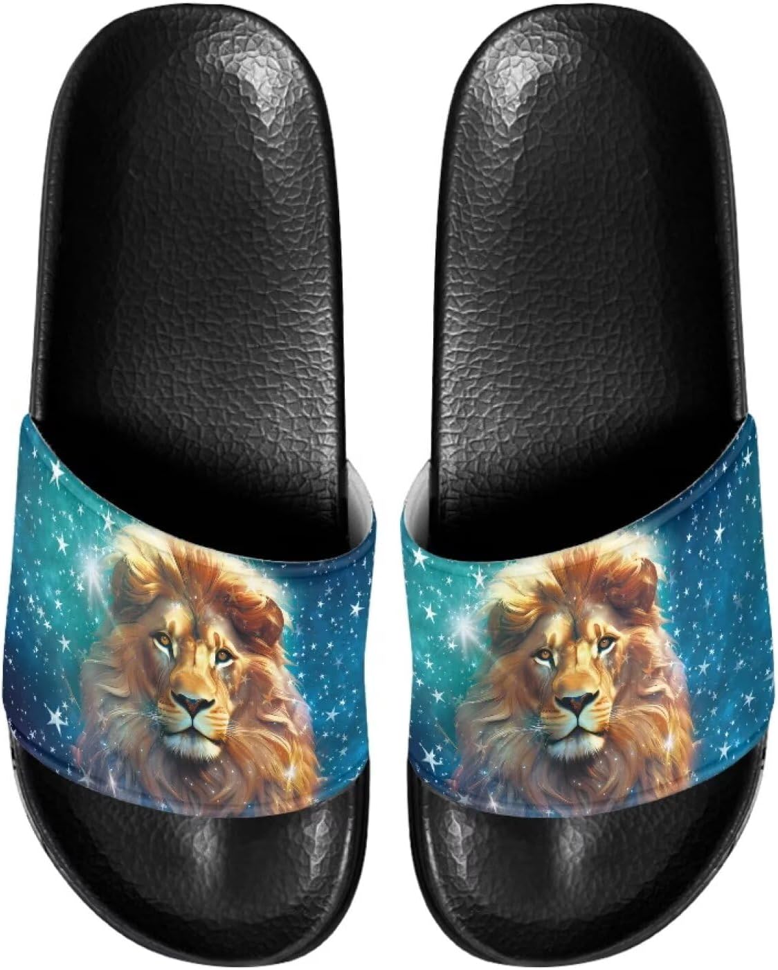 

Мужские шлепанцы Gogavesne - легкие, нескользящие, с открытым носком, быстросохнущие, подходят для ванной, плавания, пляжа и прогулок, Lion