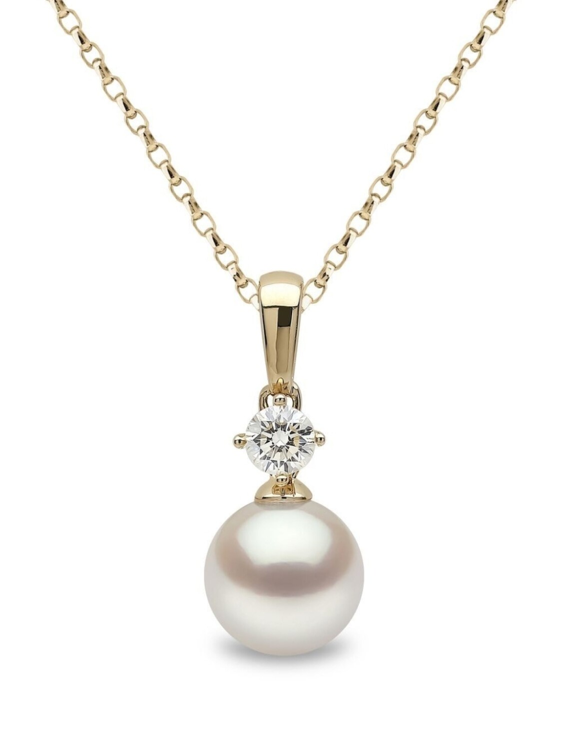 

Колье Classic Akoya из желтого золота с жемчугом и бриллиантами Yoko London, золотой