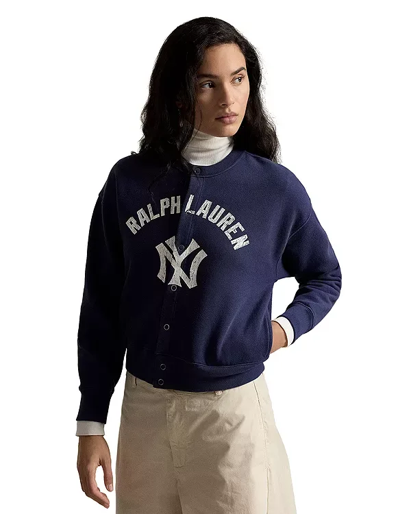 Флисовый кардиган "Янки" Ralph Lauren, Blue