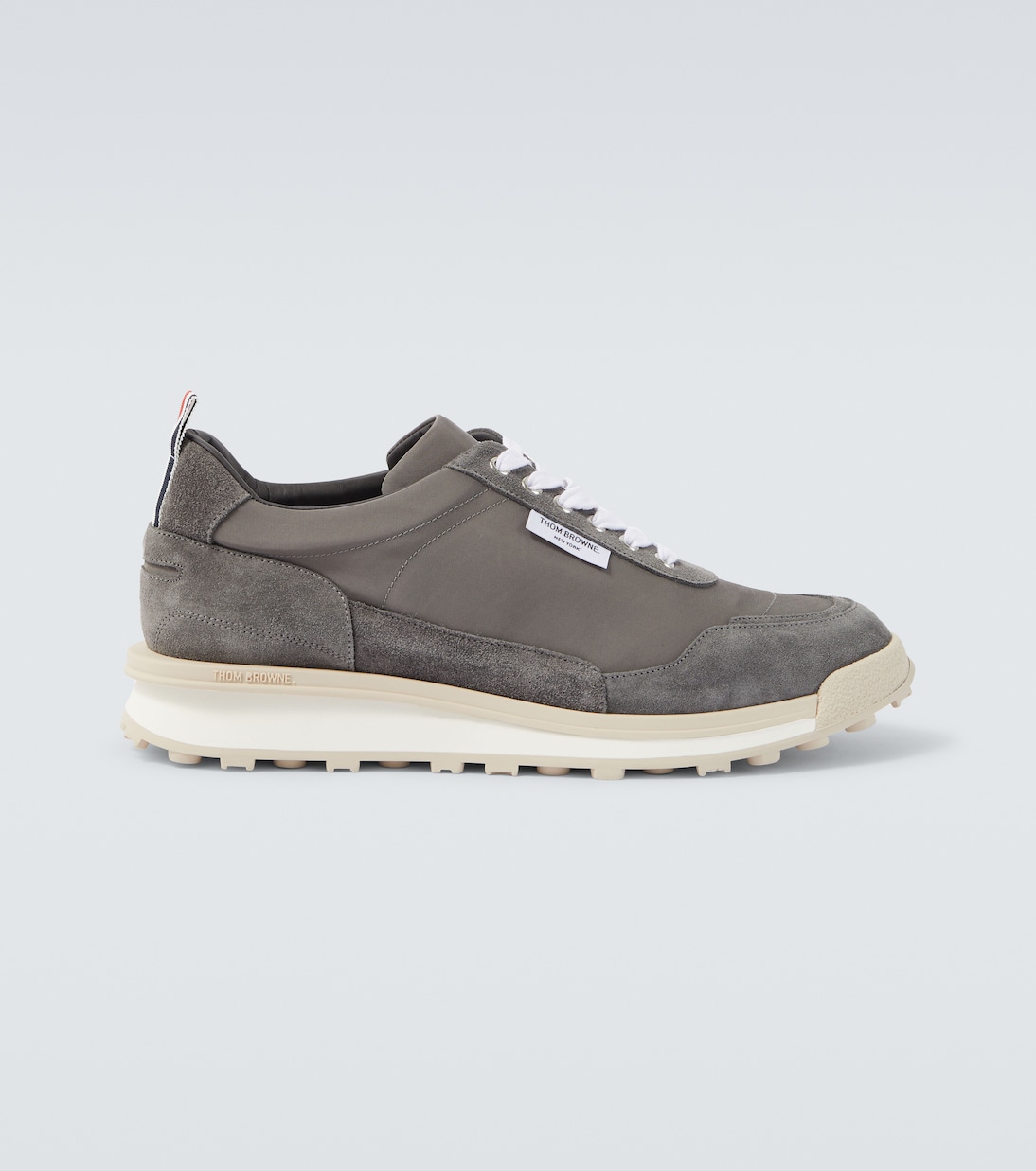 

Кроссовки с отделкой из замши Thom Browne, Med Grey