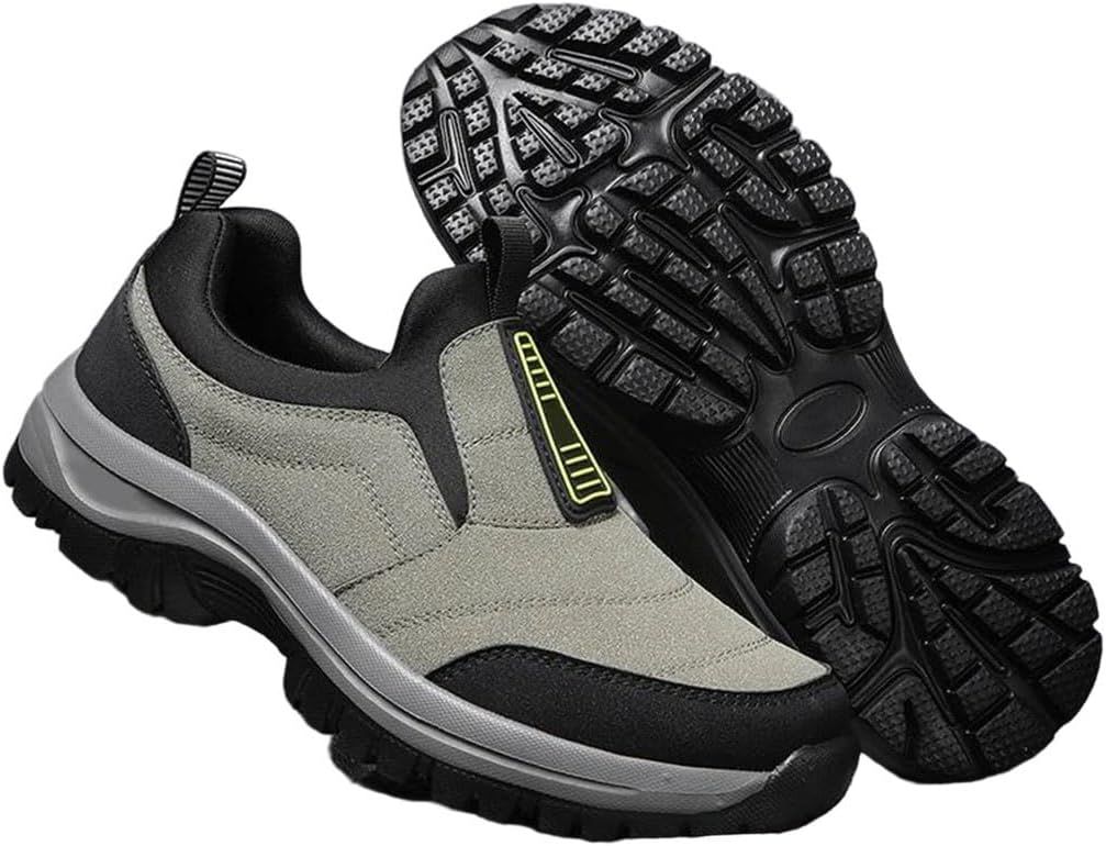 

Мужские слипоны на одинарной подошве, коричневые, для походов и прогулок, удобные спортивные шнурованные туфли Generic