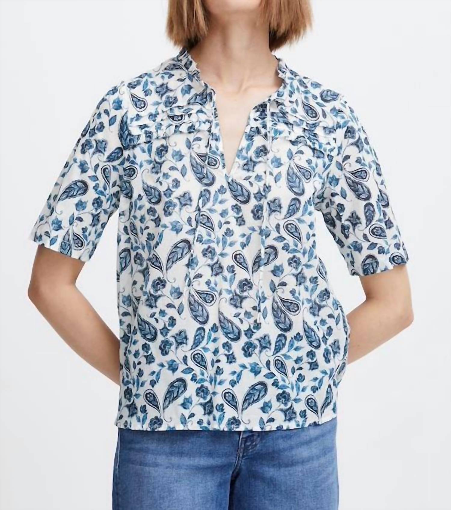 

Топ Emmeretta в цвете Baleine Blue ICHI